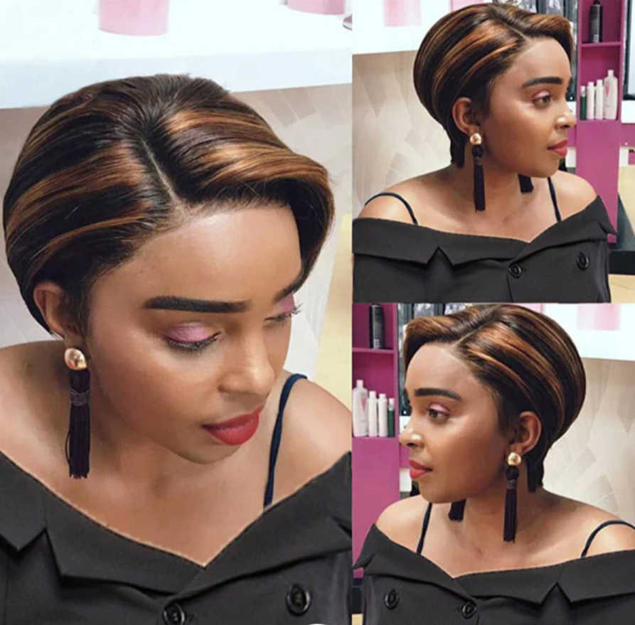 Hair Lace Wigs Wig's Short Straight Oblique Bangs Piano Color Mechanized Chemical Fiber Headwear Fashion Wave Hair Wigs
Hair Lace Wigs Wig's Short Straight Oblique Bangs Piano Color Mechanized Chemical Fiber Headwear Fashion Wave Hair Wigs