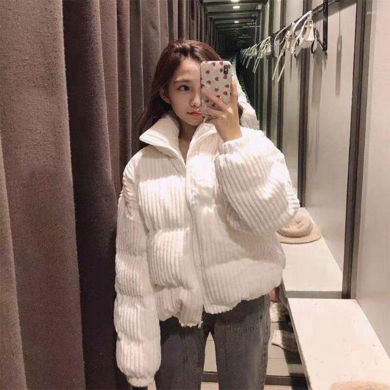 Women' Down 2022 Winter Thicken Warm Jacket Women Korean Style Corduroy Parkas Female Pink Blue Cotton-Padded Short Coats, Black
Women' Down 2022 Winter Thicken Warm Jacket Women Korean Style Corduroy Parkas Female Pink Blue Cotton-Padded Short Coats, Black