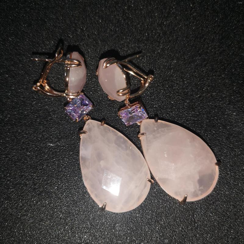 Dangle Earrings Top Quality Big Pink Quartz Natural Stone Long Drop Hanging With Stones Copper Party Jewelry Woman 2022 Trend Wholesale
Dangle Earrings Top Quality Big Pink Quartz Natural Stone Long Drop Hanging With Stones Copper Party Jewelry Woman 2022 Trend Wholesale