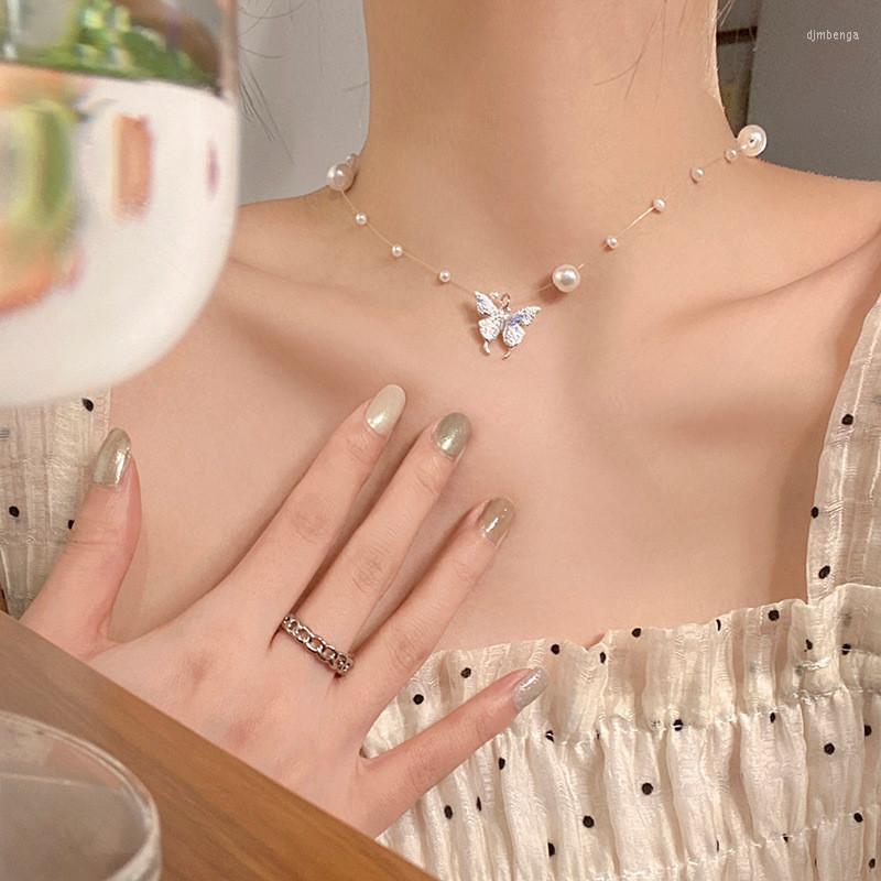 Choker 2022 Light Luxury Zircon Butterfly Necklace For Women Kpop Pearl Beads Clavicle Chain Female Collar Jewelry Gift
Choker 2022 Light Luxury Zircon Butterfly Necklace For Women Kpop Pearl Beads Clavicle Chain Female Collar Jewelry Gift