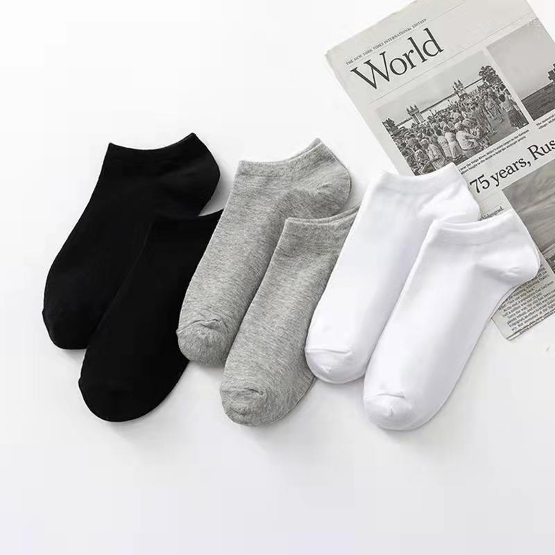 Men's Socks 5 Pairs/Lot Summer Cotton Low Cut Men Solid Color Fashion Breathable Sports Short Comfortable Ankle Sock White Black, 3grey 2black
Men's Socks 5 Pairs/Lot Summer Cotton Low Cut Men Solid Color Fashion Breathable Sports Short Comfortable Ankle Sock White Black, 3grey 2black