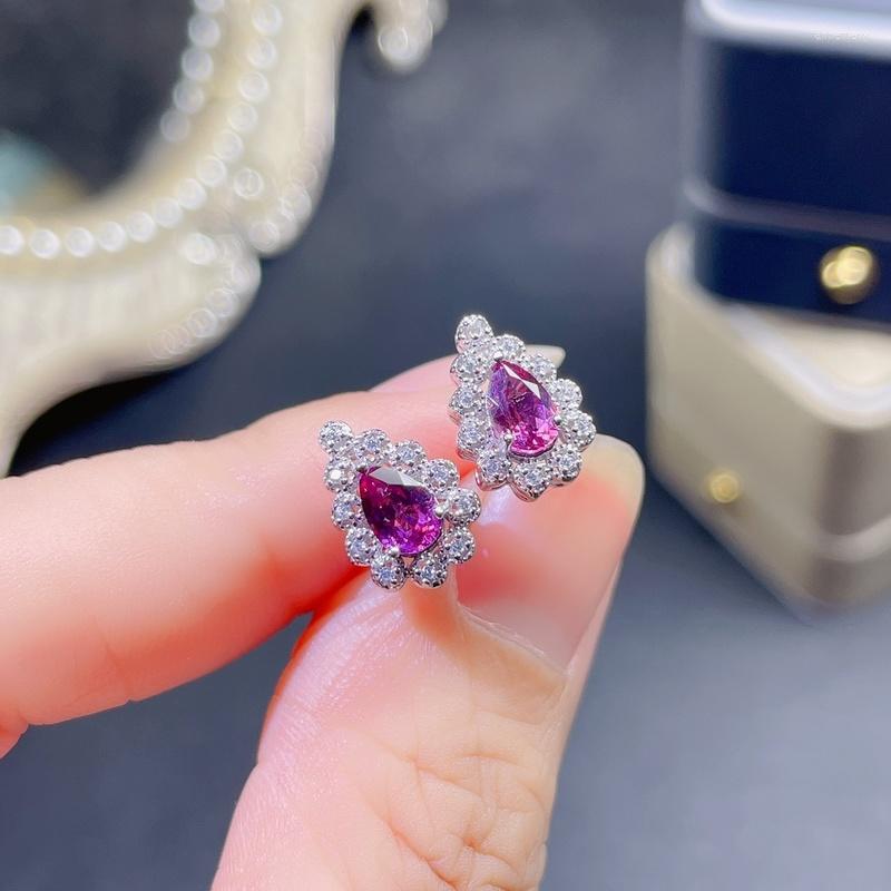 Stud Earrings Gemicro Jewellery Natural Garnet With 925 Sterling Silver And Water Drop Design Gem For Fashion Romantic Party
Stud Earrings Gemicro Jewellery Natural Garnet With 925 Sterling Silver And Water Drop Design Gem For Fashion Romantic Party