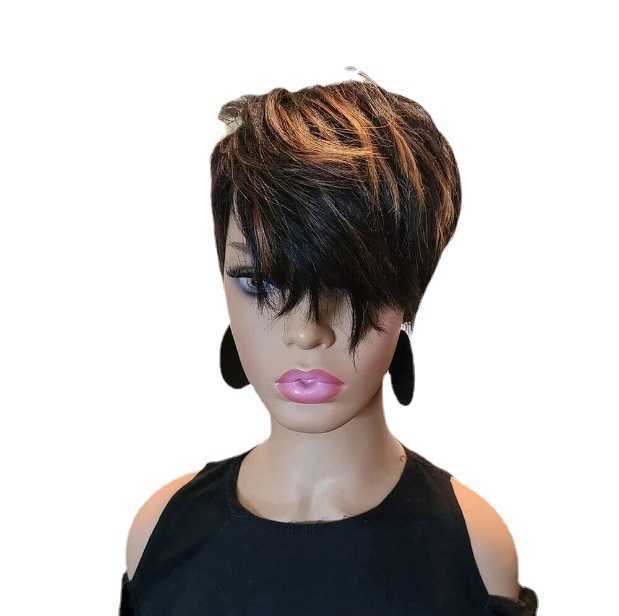 Hair Lace Wigs and Wig's Short Hair Diagonal Bangs Dyeing Mechanism Chemical Fiber Head Cover Wigs, Picture color
Hair Lace Wigs and Wig's Short Hair Diagonal Bangs Dyeing Mechanism Chemical Fiber Head Cover Wigs, Picture color