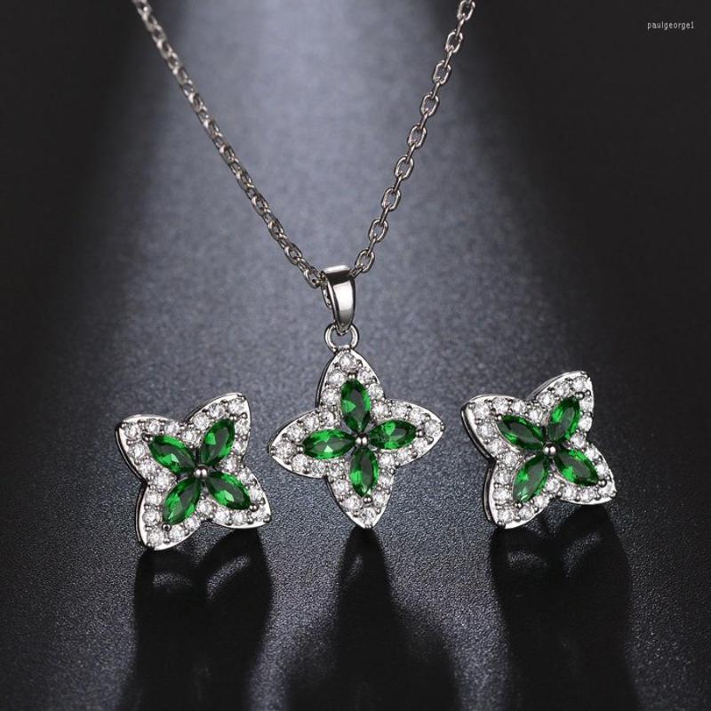 Necklace Earrings Set 11.11 Sale Brand Green Cubic Zircon Luxury Jewellery For Women Fashion Clover Design And Stud Ladies Gift, Picture shown
Necklace Earrings Set 11.11 Sale Brand Green Cubic Zircon Luxury Jewellery For Women Fashion Clover Design And Stud Ladies Gift, Picture shown