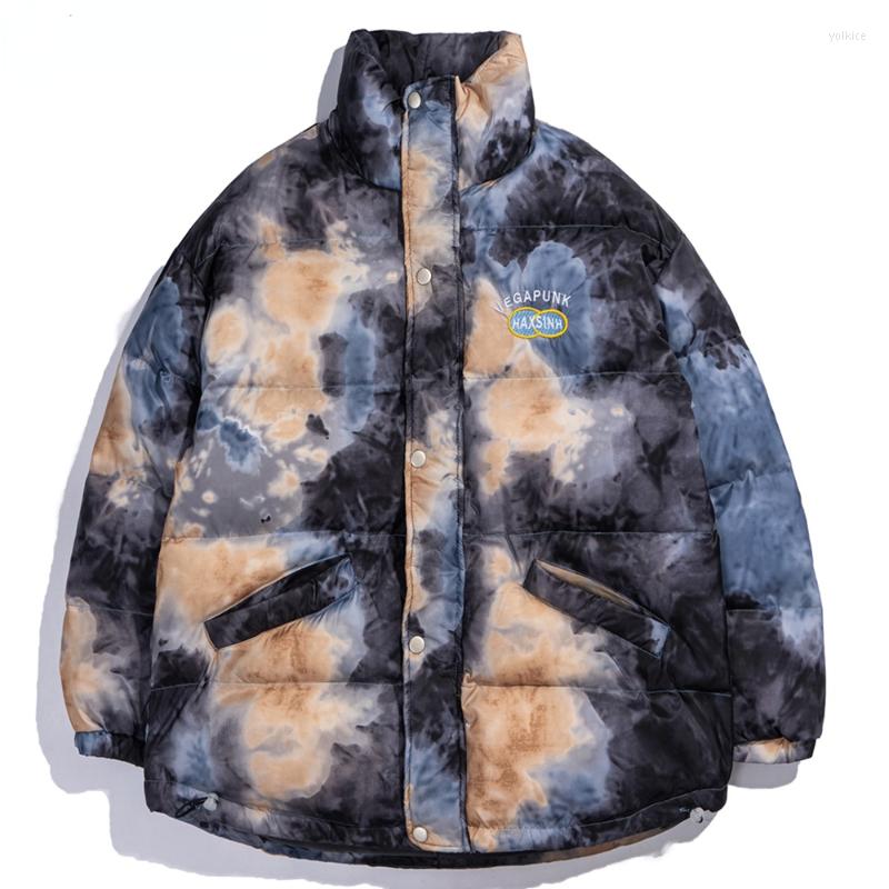 Men' Down Winter Tie Dye Print Parkas Coat Hip Hop Thick Jackets Mens Fashion Casual Streetwear Oversized Woman Men Bubble Jacket Warm Top, Black 
Men' Down Winter Tie Dye Print Parkas Coat Hip Hop Thick Jackets Mens Fashion Casual Streetwear Oversized Woman Men Bubble Jacket Warm Top, Black