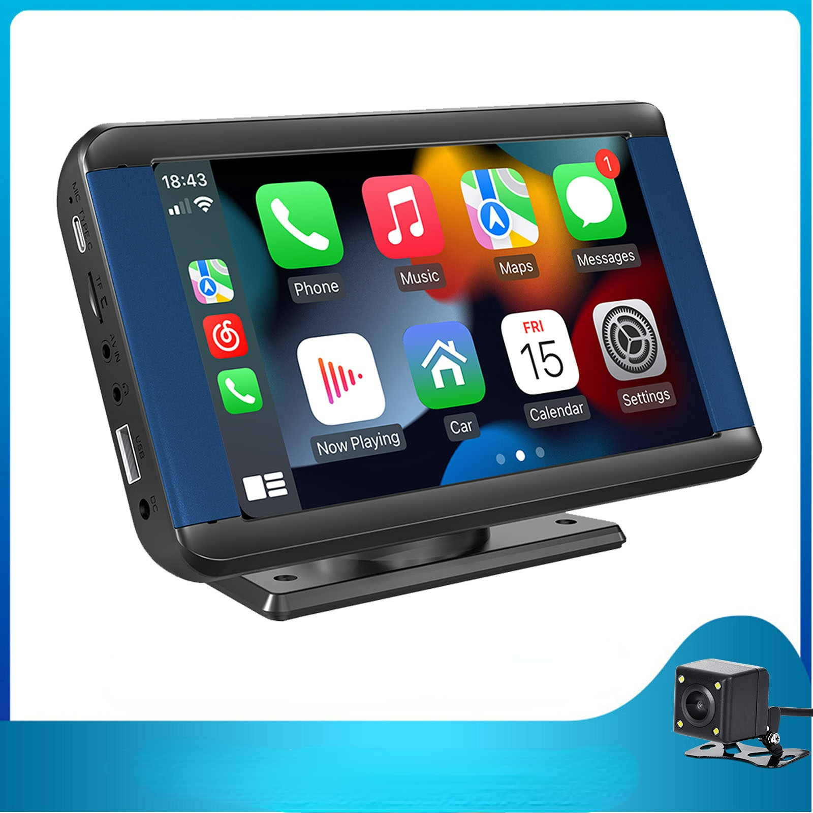 7 Inch Car Bluetooth MP5 Player Wireless Carplay Monitor Android Touch Screen Bluetooth Stereo Multimedia Player GPS Navigator
7 Inch Car Bluetooth MP5 Player Wireless Carplay Monitor Android Touch Screen Bluetooth Stereo Multimedia Player GPS Navigator