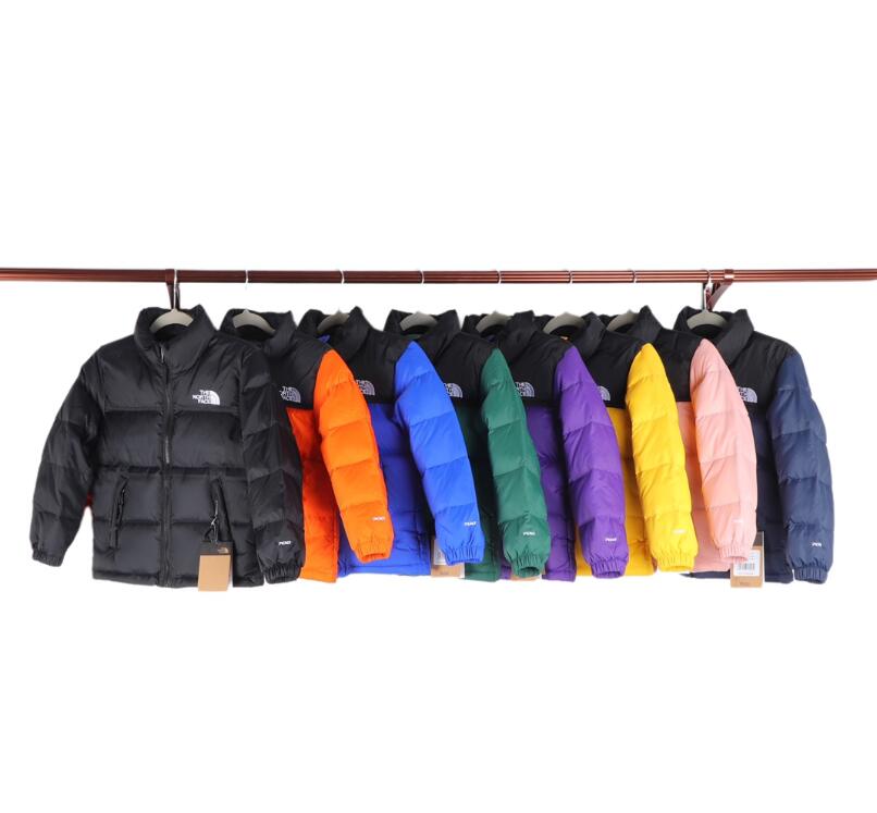 Puffer Down Jacket Winter Designer Parkas Kid Match Waterproof Parka White Duck Downs Girl Jackets Hide Hat Collar Lighter Bodywarmer Coat Size 1