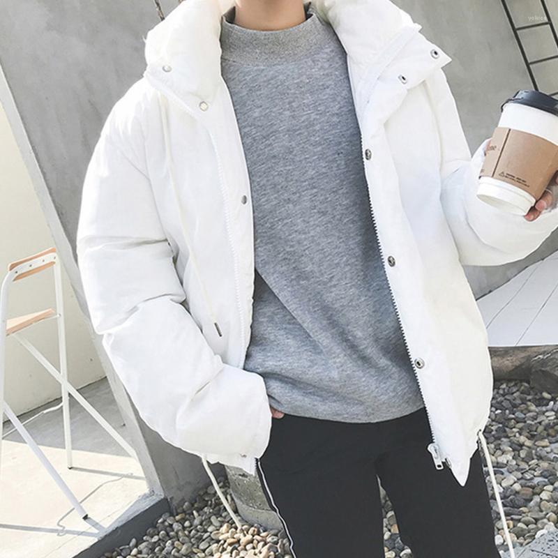 Men's Down Korean Fashion Puffer Jacket Men Streetwear Pure Color Cotton Padded Thick Warm Coat With Hood Autumn Winter Clothes, Black
Men's Down Korean Fashion Puffer Jacket Men Streetwear Pure Color Cotton Padded Thick Warm Coat With Hood Autumn Winter Clothes, Black