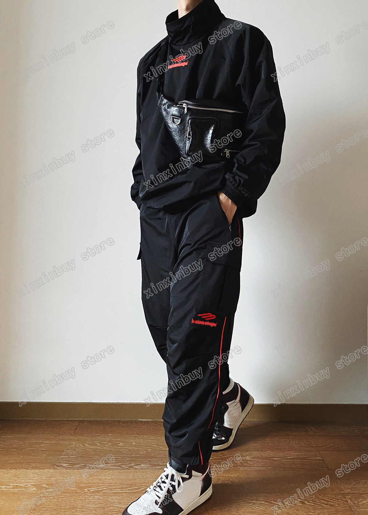 xinxinbuy Men designer Coat Jacket Jacquard Red letter embroidery nylon fabric zipper pocket long sleeve women white Black M-2XL, 01
xinxinbuy Men designer Coat Jacket Jacquard Red letter embroidery nylon fabric zipper pocket long sleeve women white Black M-2XL, 01