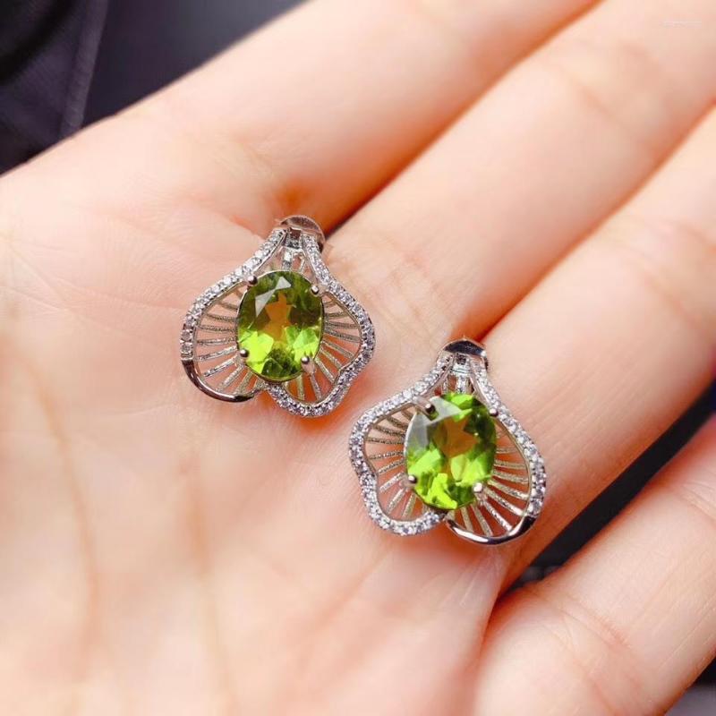 Stud Earrings Fashion Natural Green Peridot Gemstone Women Silver Gem 925 Sterling Certificate Christmas Gift
Stud Earrings Fashion Natural Green Peridot Gemstone Women Silver Gem 925 Sterling Certificate Christmas Gift