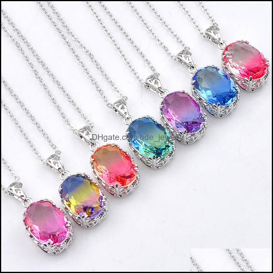 Pendant Necklaces 12Pcs Lot Luckyshine Vintage Mix Color Ellipse Bi Colored Tourmaline 925 Sier Necklace Women Fashion Cz Pendant Se Dhd9Z
Pendant Necklaces 12Pcs Lot Luckyshine Vintage Mix Color Ellipse Bi Colored Tourmaline 925 Sier Necklace Women Fashion Cz Pendant Se Dhd9Z