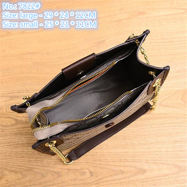 Wholesale factory ladies shoulder bag classic grey printed handbag large-capacity contrast leather fashion backpack street trend letter handbags