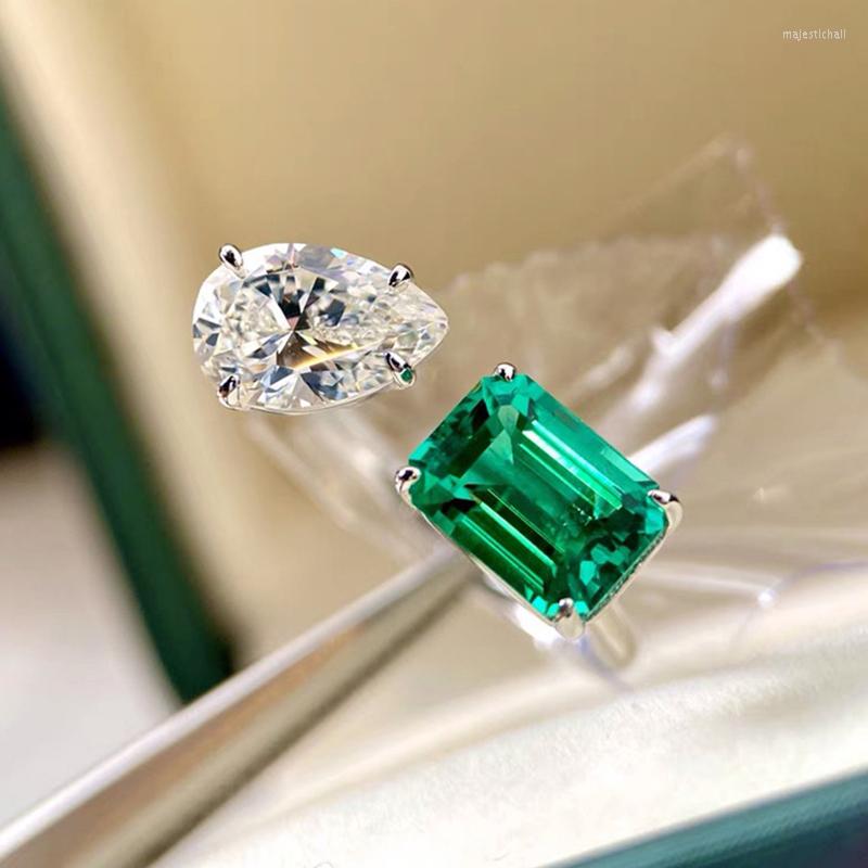 Wedding Rings Luxury Zircon Silver Color Opening Finger For Woman 2022 Two Tone Green Crystal Party Girl's Statement Ring
Wedding Rings Luxury Zircon Silver Color Opening Finger For Woman 2022 Two Tone Green Crystal Party Girl's Statement Ring
