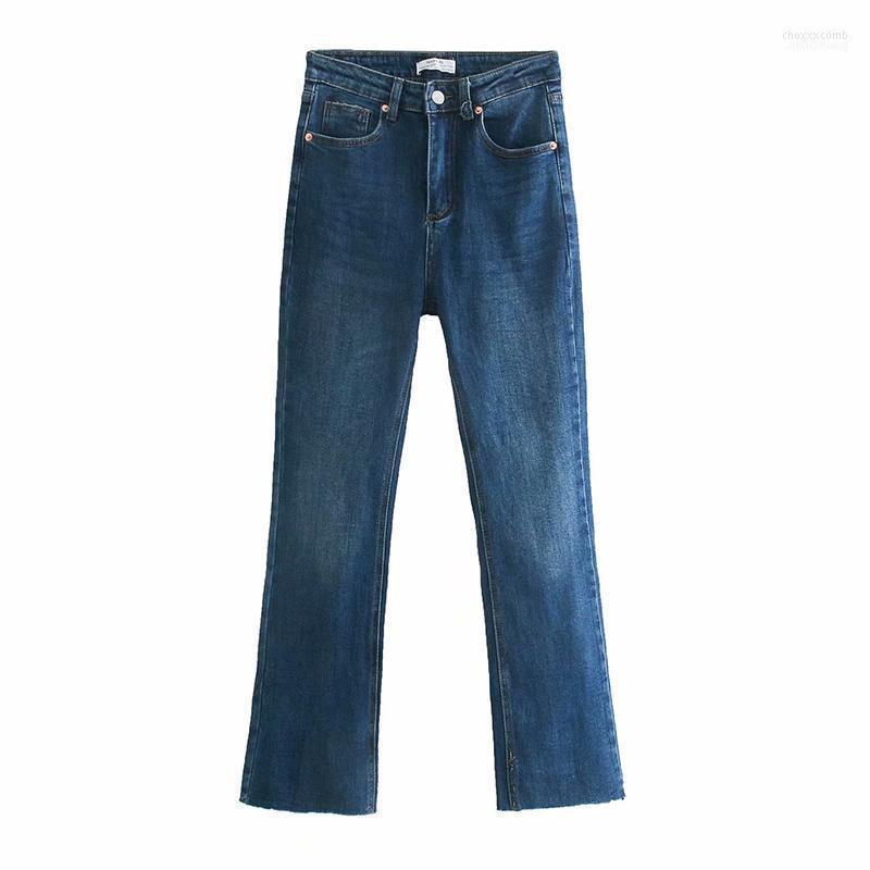 Women's Jeans Elina Fashion Solid Buttons Flare Women Elegant Mid Waisted Pockets Denim Pants Casual Ankle Length Ladies1, Blue
Women's Jeans Elina Fashion Solid Buttons Flare Women Elegant Mid Waisted Pockets Denim Pants Casual Ankle Length Ladies1, Blue