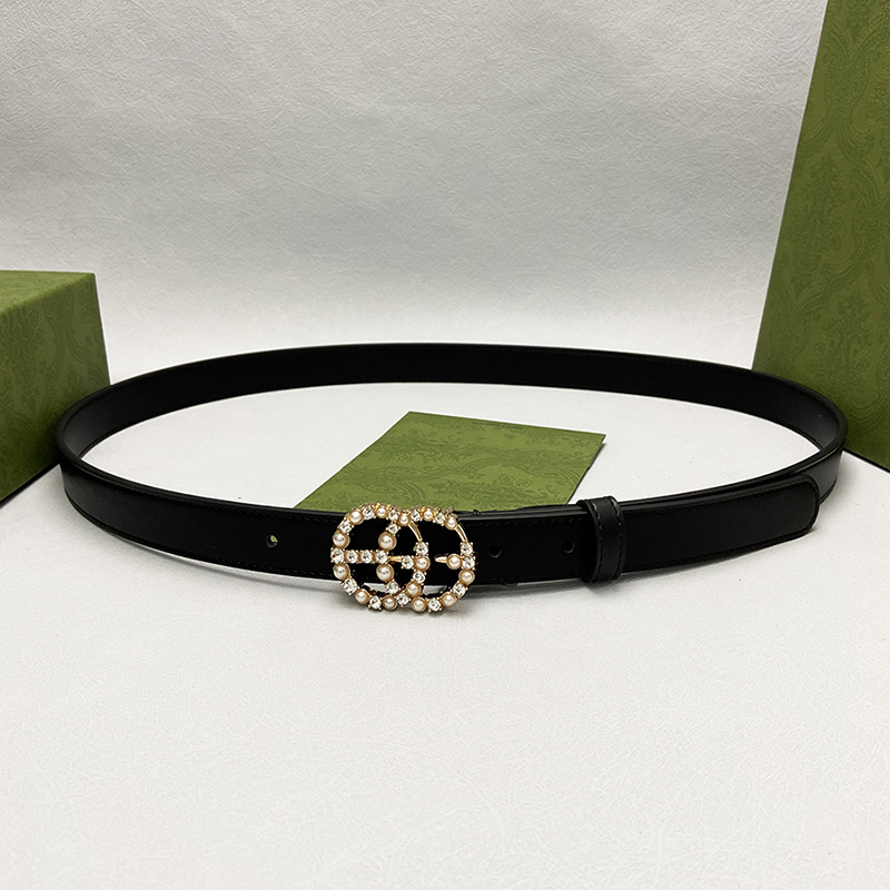 Luxury Cowskin Belts Designer Pearl Waistband Womens Genuine Leather Belt Fashion Gold Diamond Smooth Buckle G Waistbands Width 2.4cm, Black
Luxury Cowskin Belts Designer Pearl Waistband Womens Genuine Leather Belt Fashion Gold Diamond Smooth Buckle G Waistbands Width 2.4cm, Black