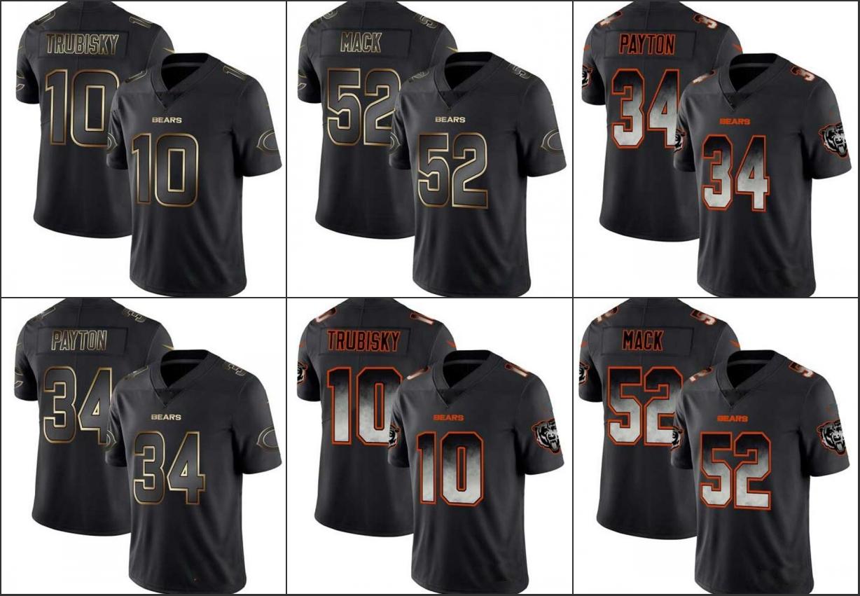 Jersey Wholesale Custom Chicago''Bears''Men Limited #52 Khalil Mack 10 Mitchell Trubisky 34 Walter Payton Smoke Fashion Women Youth Black Golden, 15
Jersey Wholesale Custom Chicago''Bears''Men Limited #52 Khalil Mack 10 Mitchell Trubisky 34 Walter Payton Smoke Fashion Women Youth Black Golden, 15