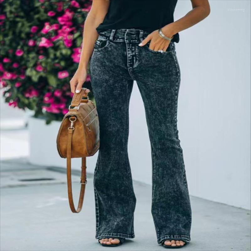 Women' Jeans Ladies Casual Trousers Elastic High Waist Fried Snowflake Wide Leg Women Street Trendy Black Zipper Women' Pants
Women' Jeans Ladies Casual Trousers Elastic High Waist Fried Snowflake Wide Leg Women Street Trendy Black Zipper Women' Pants