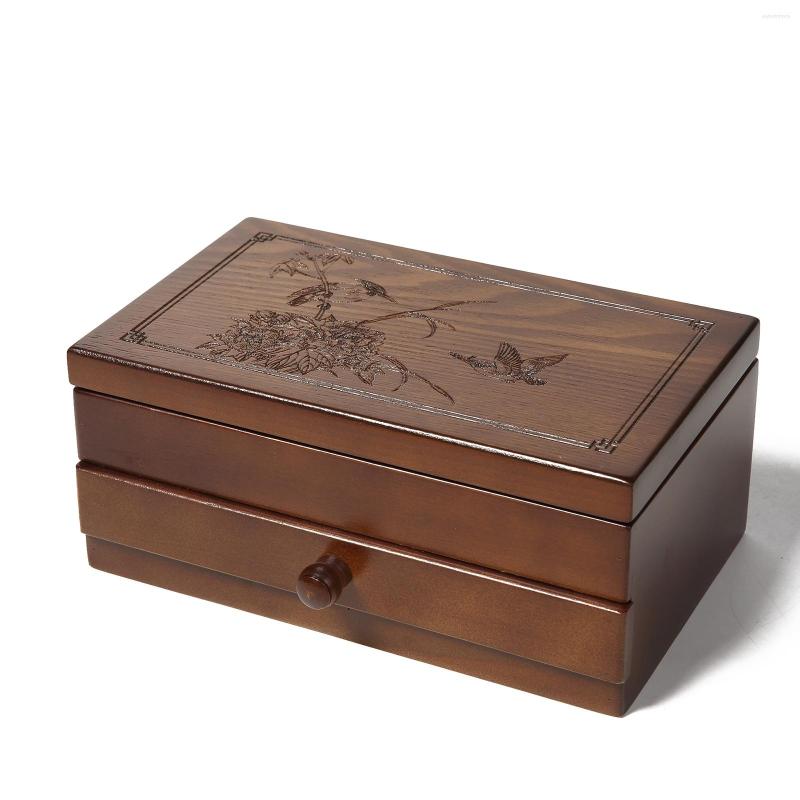 Jewelry Pouches 2-tier Wooden Storage Box For Earrings Bracelets Makeup Brushes
Jewelry Pouches 2-tier Wooden Storage Box For Earrings Bracelets Makeup Brushes