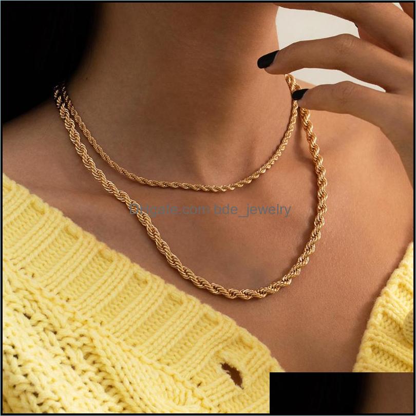 Chains Chains Fashion Twisted Rope Link Necklace For Women Men Gold Color Hip Hop Chunky Wide Thin Chain Boho Jewelry Gifts Drop Del Dhocr
Chains Chains Fashion Twisted Rope Link Necklace For Women Men Gold Color Hip Hop Chunky Wide Thin Chain Boho Jewelry Gifts Drop Del Dhocr