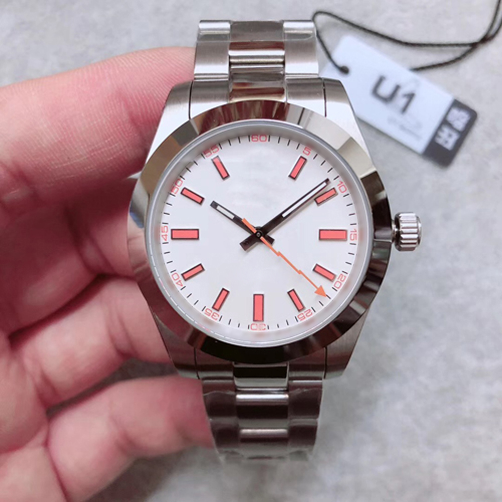 U1 Factory Mens Watches Sapphire Glass Stainless Steel Automatic Sweep Movement Mechanical Menss Watch Male Wristwatch, Waterproof
U1 Factory Mens Watches Sapphire Glass Stainless Steel Automatic Sweep Movement Mechanical Menss Watch Male Wristwatch, Waterproof
