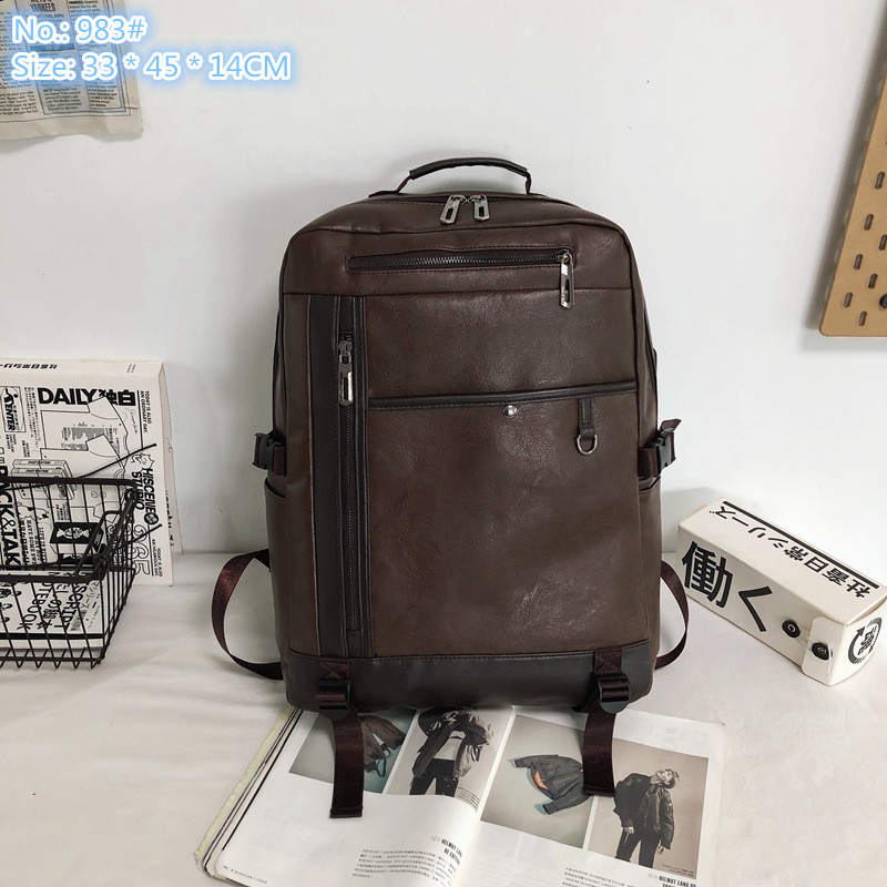 Wholesale men shoulder bag Joker large capacity leisure light backpacks outdoor daily travel fitness leather handbag fashion color matching computer backpack, Brown-983#
Wholesale men shoulder bag Joker large capacity leisure light backpacks outdoor daily travel fitness leather handbag fashion color matching computer backpack, Brown-983#