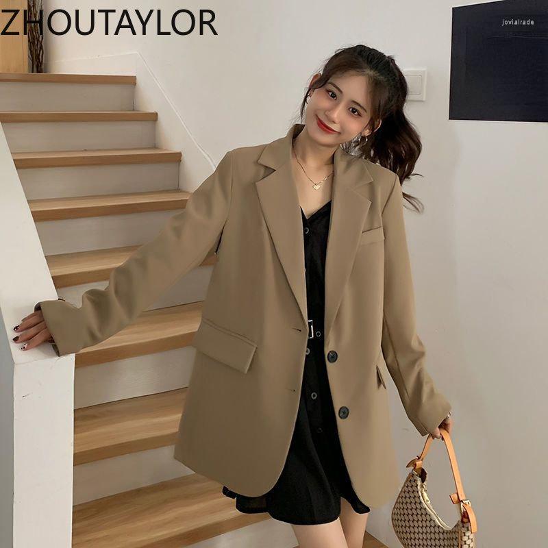 Women's Suits ZHOUTAYLOR Blazer Women Sweet Office Lady Slim Fit Single Breasted Coat Femme Full Sleeve Notched Collar Autumn Tops Female, Black
Women's Suits ZHOUTAYLOR Blazer Women Sweet Office Lady Slim Fit Single Breasted Coat Femme Full Sleeve Notched Collar Autumn Tops Female, Black