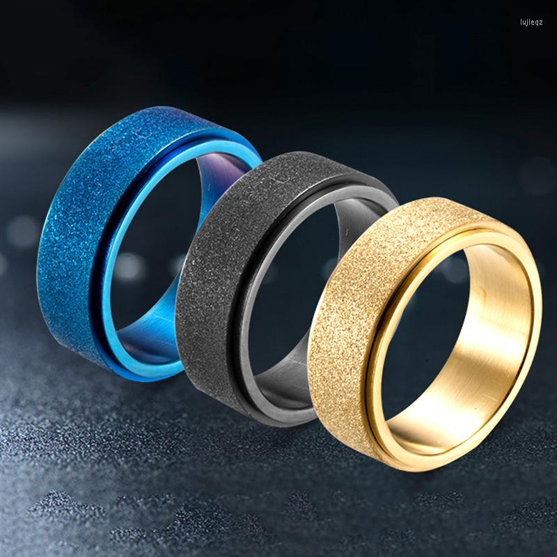Wedding Rings Gypsophila For Mens Woman Stainless Steel Fashion Frosted Ring Gold Blue Black Jewelry Gifts Female Accessories
Wedding Rings Gypsophila For Mens Woman Stainless Steel Fashion Frosted Ring Gold Blue Black Jewelry Gifts Female Accessories