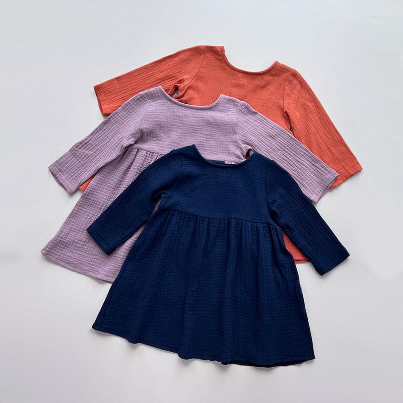 Girl Dresses Girls Autumn Dress Full Sleeve Casual Style For Kids Simple Fashion Children Solid Color Loose, Blue
Girl Dresses Girls Autumn Dress Full Sleeve Casual Style For Kids Simple Fashion Children Solid Color Loose, Blue