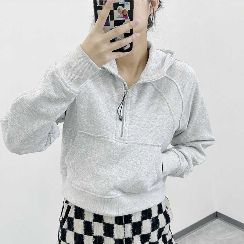 Women Yoga Jacket half Zipper Coat Clothes Thumb Hole Sportwear Gym Workout Hooded Top Fitness Outfits Running Hoodies, Khaki
Women Yoga Jacket half Zipper Coat Clothes Thumb Hole Sportwear Gym Workout Hooded Top Fitness Outfits Running Hoodies, Khaki
