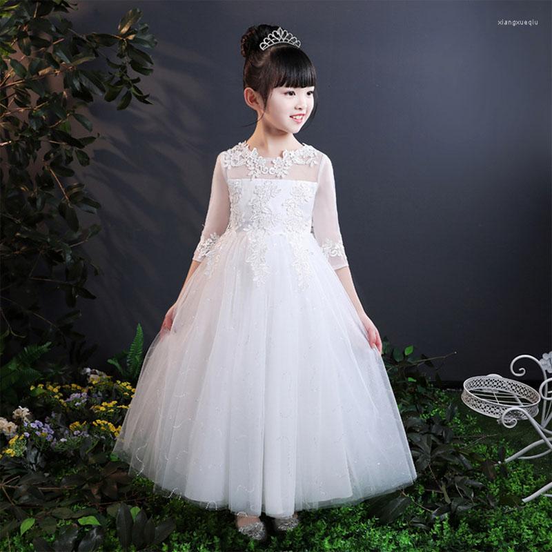 Girl Dresses Baby Girls Lace Embroidery Dress Kids White Wedding High-end Flower Vestidos Long Party Princess Clothes
Girl Dresses Baby Girls Lace Embroidery Dress Kids White Wedding High-end Flower Vestidos Long Party Princess Clothes