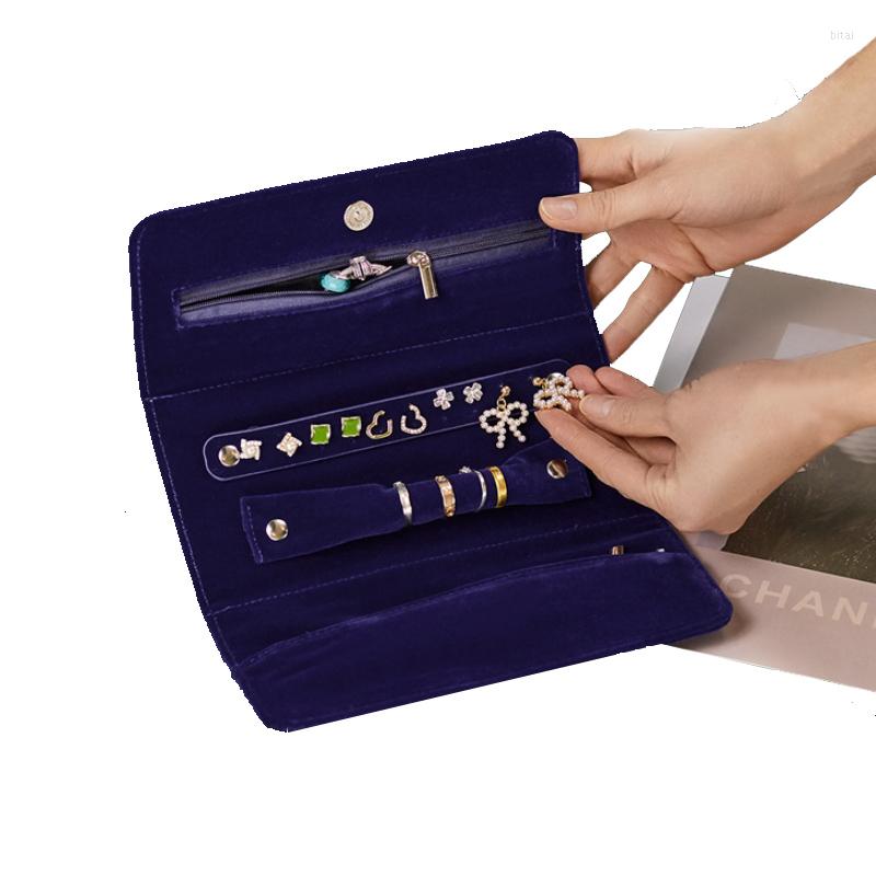 Jewelry Pouches Blue Bag Travel Velvet Organizer For Ring Necklace Clutch Portable Storage Box
Jewelry Pouches Blue Bag Travel Velvet Organizer For Ring Necklace Clutch Portable Storage Box