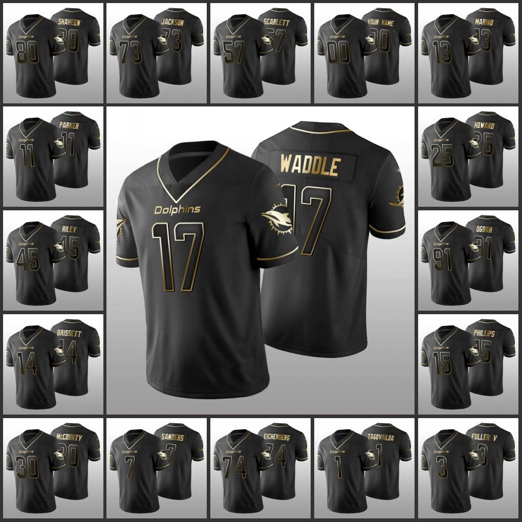 Jersey Wholesale Custom Miami''Dolphins''Men #17 Jaylen Waddle 1 Tua Tagovailoa 13 Dan Marino 25 Xavien Howard Women Youth Black Golden Edition, 110
Jersey Wholesale Custom Miami''Dolphins''Men #17 Jaylen Waddle 1 Tua Tagovailoa 13 Dan Marino 25 Xavien Howard Women Youth Black Golden Edition, 110