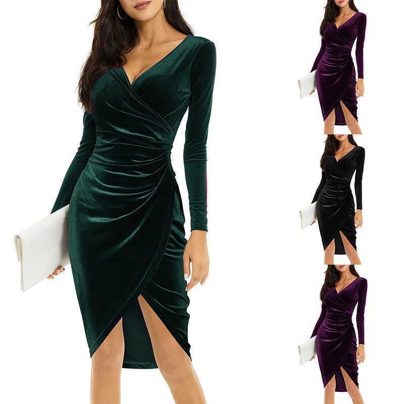 Women Prom Dresses Sexy Long V-neck Hip Irregular Medium Cocktail Female Party Evening Dress Ladies Skirt, Dark green 
Women Prom Dresses Sexy Long V-neck Hip Irregular Medium Cocktail Female Party Evening Dress Ladies Skirt, Dark green