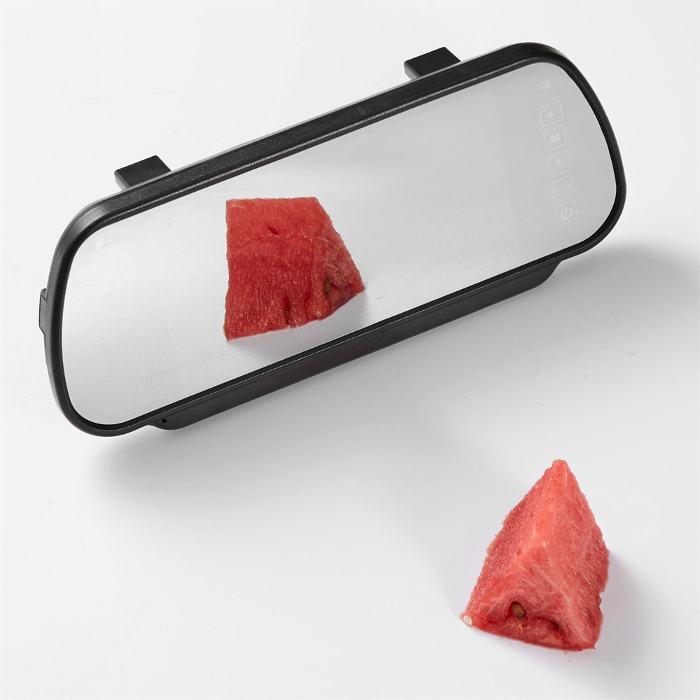 7 Inch Reversing Camera Monitor Kit Car Rear View Parking White Mirror Monitors with Night Vision Rear View Camera