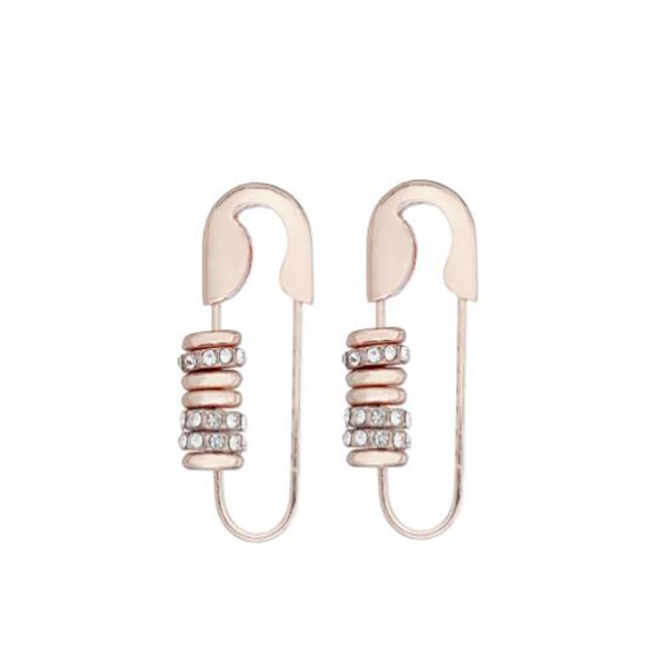 Charm Unique Punk Personality Safety Pin Stud Earrings for Women Gold Filled Charm Paper Clip Puncture Ear Jewelry GC1784