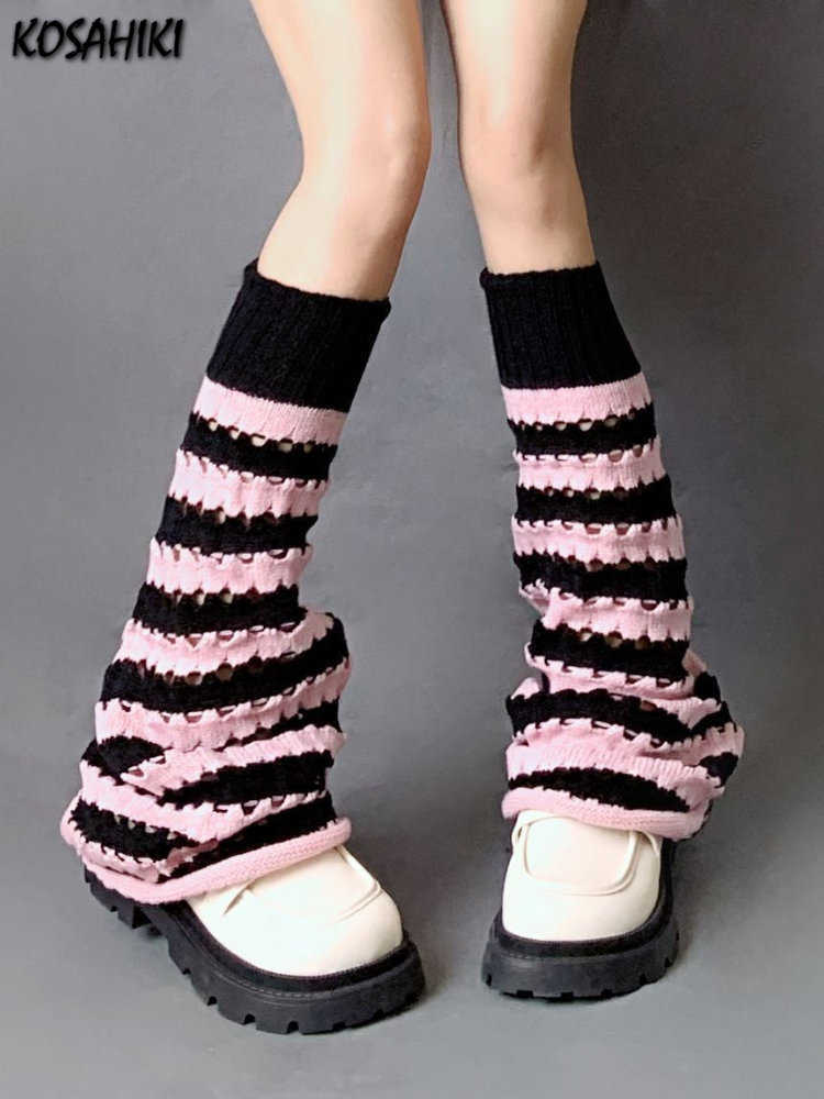 Socks Hosiery KOSAHIKI Y2k Harajuku Casual Striped Flare Leg Warmers Socks Women Girls Knee High Boots Cover Streetwear Aesthetic Gothic T221107, Pink
Socks Hosiery KOSAHIKI Y2k Harajuku Casual Striped Flare Leg Warmers Socks Women Girls Knee High Boots Cover Streetwear Aesthetic Gothic T221107, Pink
