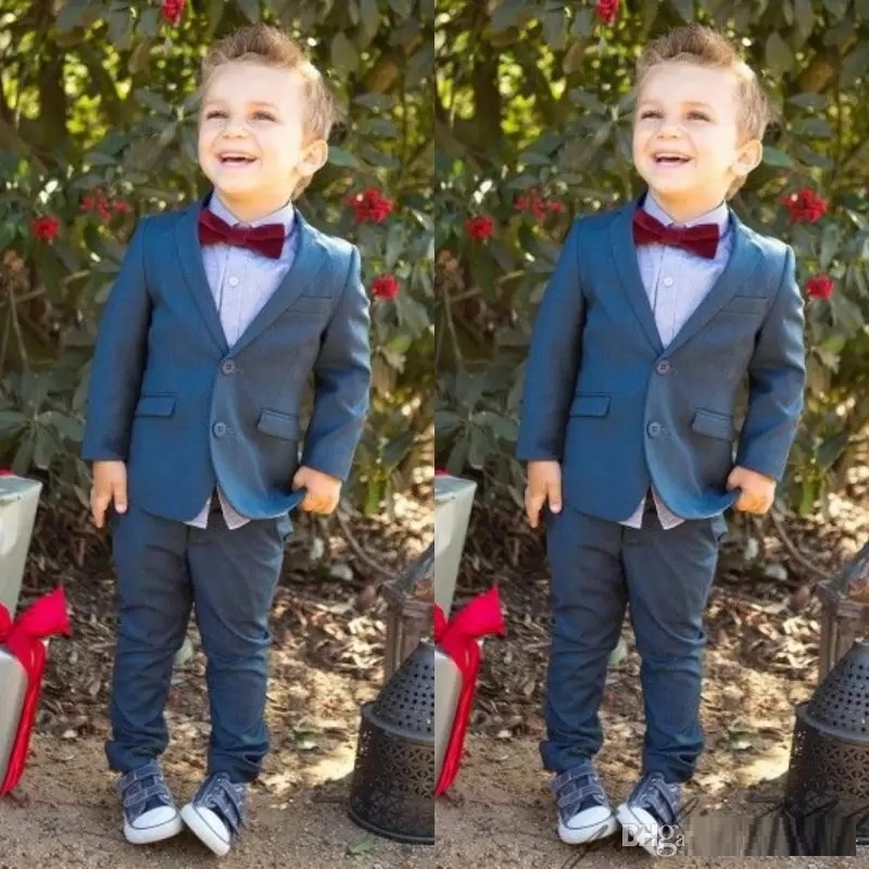 Boy Tuxedos Notched Lapel Children Suit Ring Bearer Suits Kid Wedding/Prom Suits Jacket Pants, Blue
Boy Tuxedos Notched Lapel Children Suit Ring Bearer Suits Kid Wedding/Prom Suits Jacket Pants, Blue