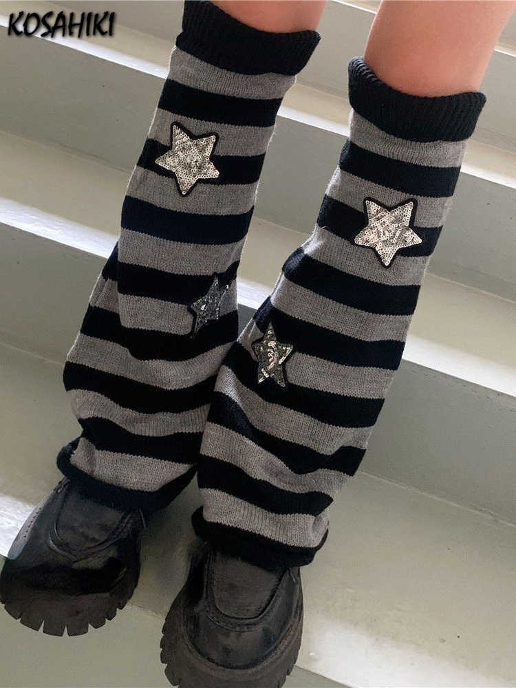 Socks Hosiery KOSAHIKI Y2k Goth Lolita Striped Star Leg Warmers Japanese Women Gothic Long Socks Leggings Knee Knitted Cuffs Ankle Warmer T221107, Black white
Socks Hosiery KOSAHIKI Y2k Goth Lolita Striped Star Leg Warmers Japanese Women Gothic Long Socks Leggings Knee Knitted Cuffs Ankle Warmer T221107, Black white