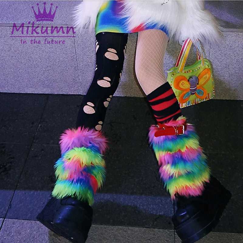 Socks Hosiery Harajuku Japanese Girl Cute Rainbow Furry Leg Warmers Socks Women Winter Warm Knee High Elastic Foot Cover Streetwear T221107, 25
Socks Hosiery Harajuku Japanese Girl Cute Rainbow Furry Leg Warmers Socks Women Winter Warm Knee High Elastic Foot Cover Streetwear T221107, 25