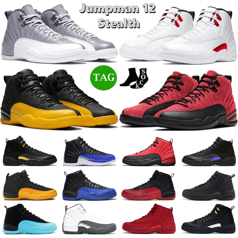 Jumpman 12 Men Basketball Shoes 12s Stealth Black Taxi Hyper Royal Playoffs Flu Game University Gold Winterized Mens Trainers Sports, Box
Jumpman 12 Men Basketball Shoes 12s Stealth Black Taxi Hyper Royal Playoffs Flu Game University Gold Winterized Mens Trainers Sports, Box