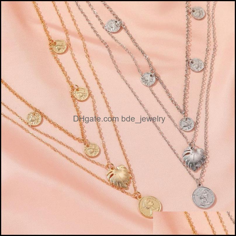 Chains Vintage Metal Leaf Three Layered Chokers Necklace For Women Ladies Gold Alloy Coin Wafer Pendant Necklaces Retro Jewelry Chai Dh8Cx
Chains Vintage Metal Leaf Three Layered Chokers Necklace For Women Ladies Gold Alloy Coin Wafer Pendant Necklaces Retro Jewelry Chai Dh8Cx