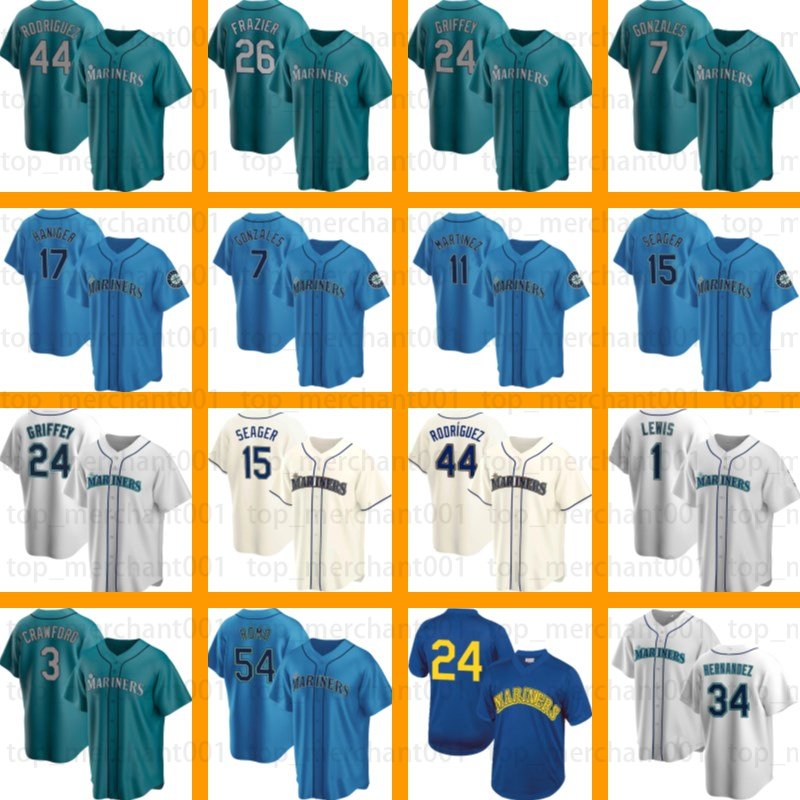 Ty France Mitch Haniger Baseball Jersey Adam Frazier Cal Raleigh Eugenio Suarez Julio Rodriguez Carlos Santana Seattle J.P. Crawford Jarred Kelenic Moore Mariners, Custom men jersey
Ty France Mitch Haniger Baseball Jersey Adam Frazier Cal Raleigh Eugenio Suarez Julio Rodriguez Carlos Santana Seattle J.P. Crawford Jarred Kelenic Moore Mariners, Custom men jersey