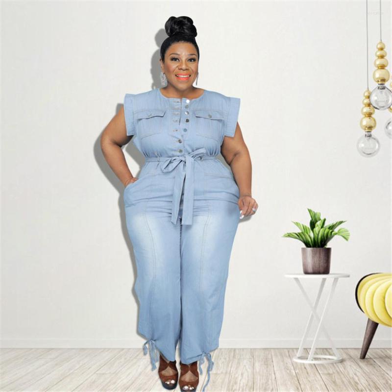 Pants Plus Size Lace Jumpsuit Women Clothing Up Denim Round Neck Sleeveless Trousers Pocket Stretch Bodysuit Wholesale Drop, Royal blue
Pants Plus Size Lace Jumpsuit Women Clothing Up Denim Round Neck Sleeveless Trousers Pocket Stretch Bodysuit Wholesale Drop, Royal blue