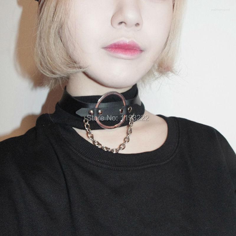 Choker Designed Sexy Punk Gothic Handmade Metal O Round Chain Leather Collar Necklace
Choker Designed Sexy Punk Gothic Handmade Metal O Round Chain Leather Collar Necklace