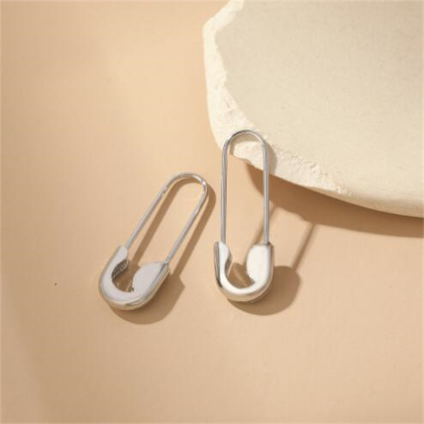 U-shaped Stud Charm Paper Clip Pin metal Gold Rose Color Earrings Jewelry Pinna Minimalist Jewelry GC1785