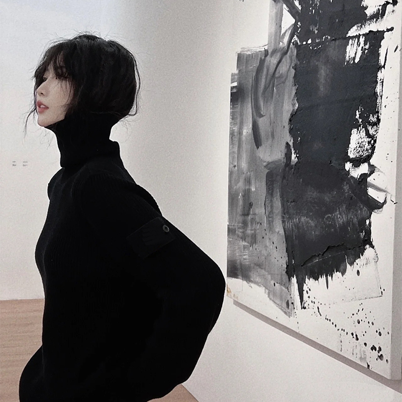 Autumn Winter Men's Sweater Mens Turtleneck Solid Color Pullovers Clothing Male Slim Fit Knitted Sweaters