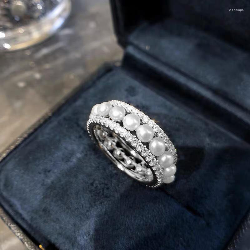 Cluster Rings 2022 Summer High Quality Personality Full Diamond Pearl Ring Ladies Temperament Classic Birthday Party Luxury Jewelry Gift
Cluster Rings 2022 Summer High Quality Personality Full Diamond Pearl Ring Ladies Temperament Classic Birthday Party Luxury Jewelry Gift