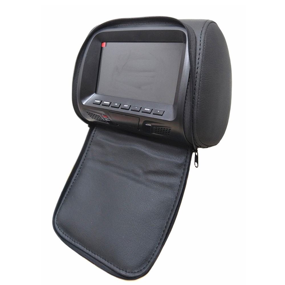 2pcs/set Universal 7 inch Touch Screen Car Video Monitor MP5 Player Headrest Monitor Support FM transmitter/AV/USB/SD Input Built in Speaker