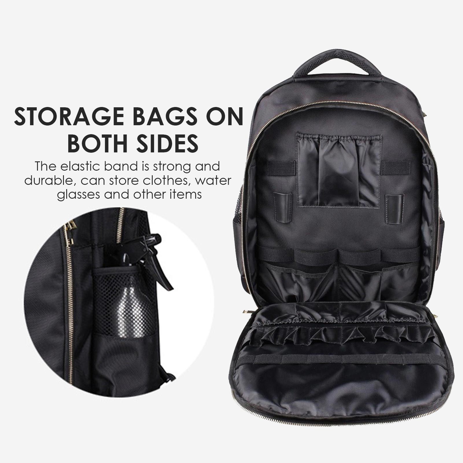 Other Hair Cares Multi-Purpose Dressing Tool Backpack Waterproof Barber Scissors Bag Lage Storage Case Cutting Tools Organizer 221107