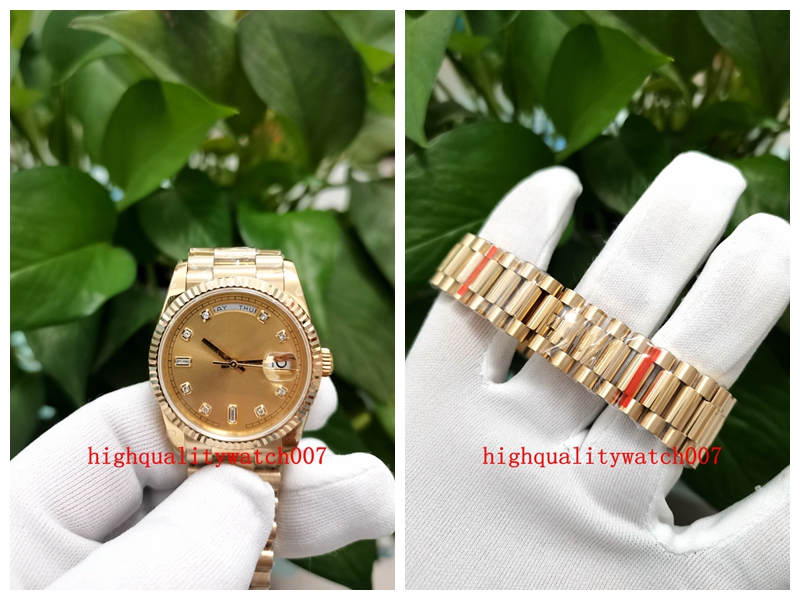 bp Topselling Excellent Unisex Watch 18K Yellow Gold 36MM Yellow Dial 128238-0008 128238 Automatic 2813 Mechanical Steel bracelet Boys' Ladies new version watches